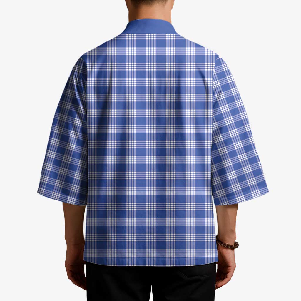 Royal Blue Japanese Palaka Pride Kimono - Polynesian Pride