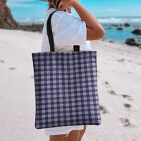 Navy Blue Japanese Palaka Pride Tote Bag - Polynesian Pride