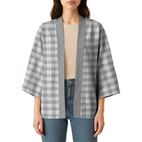 Gray Japanese Palaka Pride Kimono - Polynesian Pride