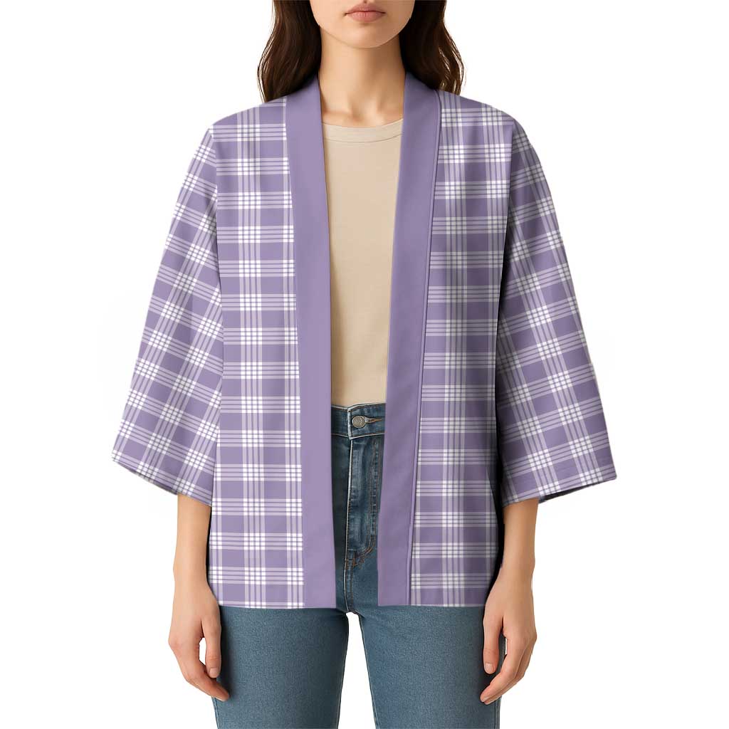 Lavender Japanese Palaka Pride Kimono - undefined