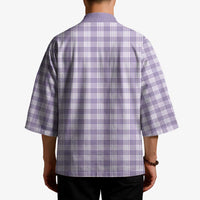 Lavender Japanese Palaka Pride Kimono - undefined