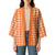 Orange Japanese Palaka Pride Kimono - Polynesian Pride