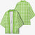 Bright Green Japanese Palaka Pride Kimono - Polynesian Pride