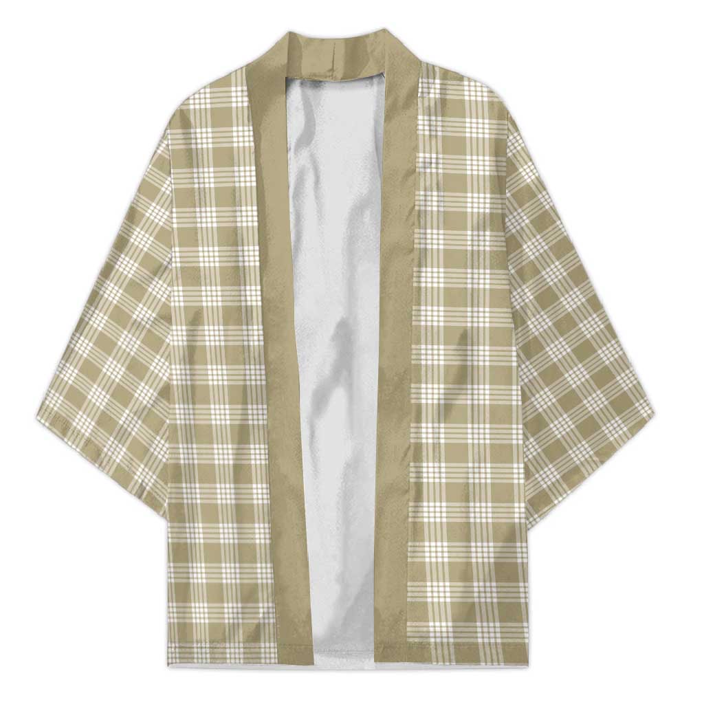 Khaki Japanese Palaka Pride Kimono - Polynesian Pride