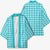 Turquoise Japanese Palaka Pride Kimono - Polynesian Pride