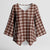 Brown Japanese Palaka Pride Kimono Sleeve Blouse - Polynesian Pride