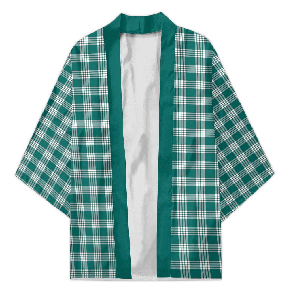 Teal Japanese Palaka Pride Kimono - Polynesian Pride