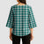 Teal Japanese Palaka Pride Kimono Sleeve Blouse - Polynesian Pride
