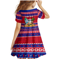 Custom Guam Christmas Family Matching Mermaid Dress and Hawaiian Shirt Guaman Santas Felis Pasgua LT14 - Polynesian Pride