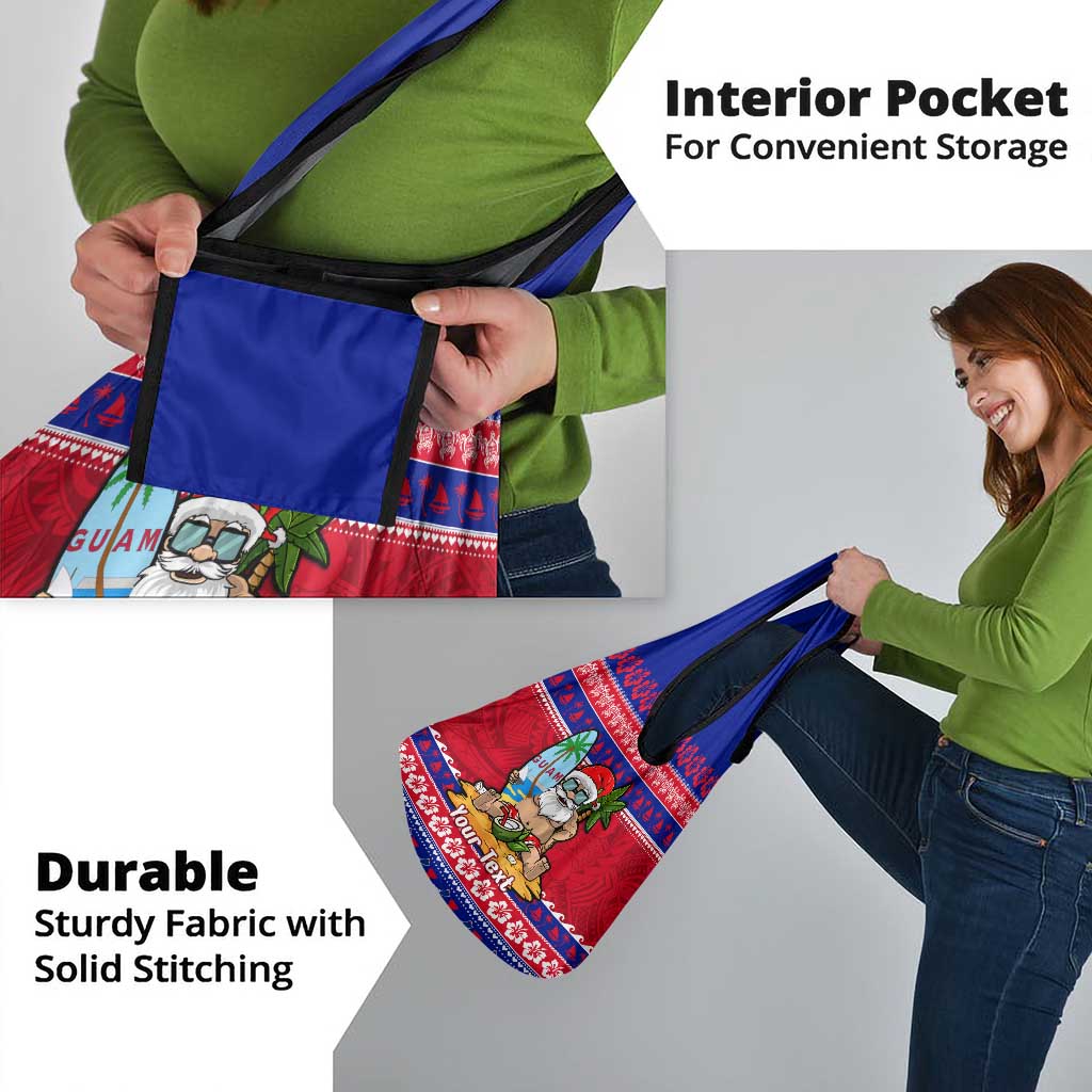 Custom Guam Christmas Grocery Bag Guaman Santas Felis Pasgua