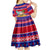 Custom Guam Christmas Kid Short Sleeve Dress Guaman Santas Felis Pasgua LT14 - Polynesian Pride