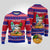 Custom Guam Christmas Ugly Christmas Sweater Guaman Santas Felis Pasgua LT14 Blue - Polynesian Pride