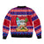 Custom Guam Christmas Sleeve Zip Bomber Jacket Guaman Santas Felis Pasgua LT14 - Polynesian Pride