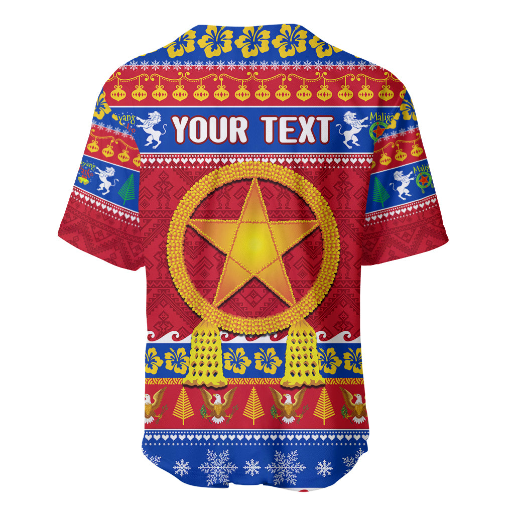 Custom Philippines Christmas Baseball Jersey Filipino Parol Maligayang Pasko LT14 - Polynesian Pride