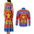 Custom Philippines Christmas Couples Matching Tank Maxi Dress and Long Sleeve Button Shirt Filipino Parol Maligayang Pasko LT14 - Polynesian Pride