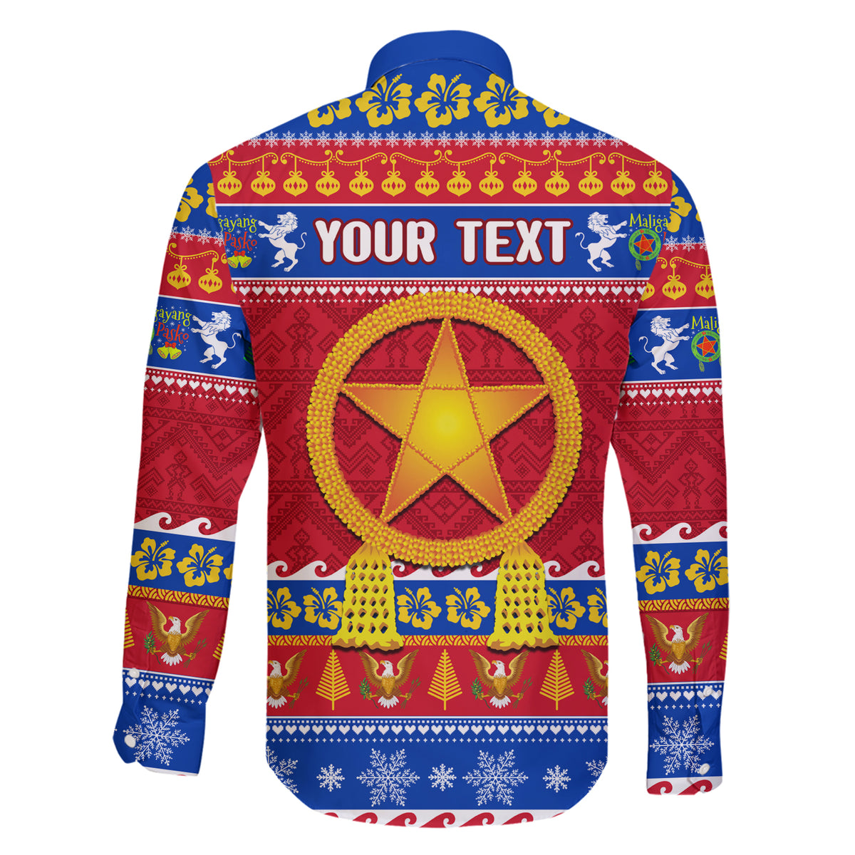 Custom Philippines Christmas Family Matching Short Sleeve Bodycon Dress and Hawaiian Shirt Filipino Parol Maligayang Pasko LT14 - Polynesian Pride