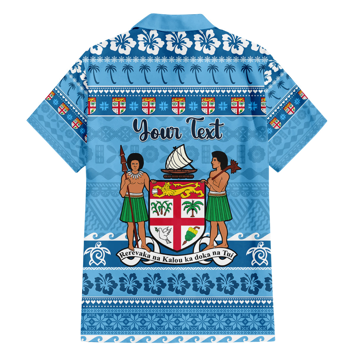 Custom Fiji Christmas Family Matching Off Shoulder Maxi Dress and Hawaiian Shirt Fijian Tapa Marau na Kerisimasi LT14 - Polynesian Pride