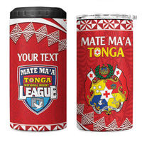 Custom Mate Maa Tonga 4 in 1 Can Cooler Tumbler 2024 Go Champions