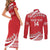 Custom Mate Maa Tonga Couples Matching Short Sleeve Bodycon Dress and Long Sleeve Button Shirt 2024 Go Champions