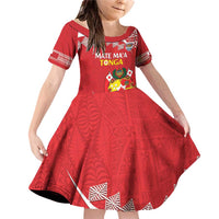 Custom Mate Maa Tonga Family Matching Off Shoulder Short Dress and Hawaiian Shirt 2024 Go Champions