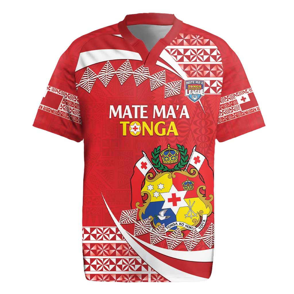 Custom Mate Maa Tonga Rugby Jersey 2024 Go Champions
