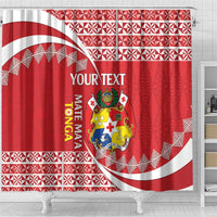 Custom Mate Maa Tonga Shower Curtain 2024 Go Champions LT14 - Polynesian Pride