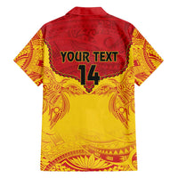Papua New Guinea Rugby Custom Family Matching Tank Maxi Dress and Hawaiian Shirt Go Kumuls PNG - Polynesian Pattern LT14 - Polynesian Pride