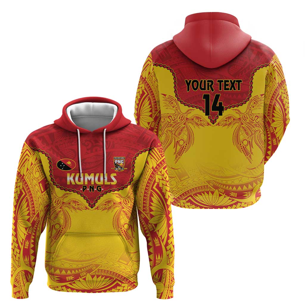 Papua New Guinea Rugby Custom Hoodie Go Kumuls PNG - Polynesian Pattern LT14 - Polynesian Pride
