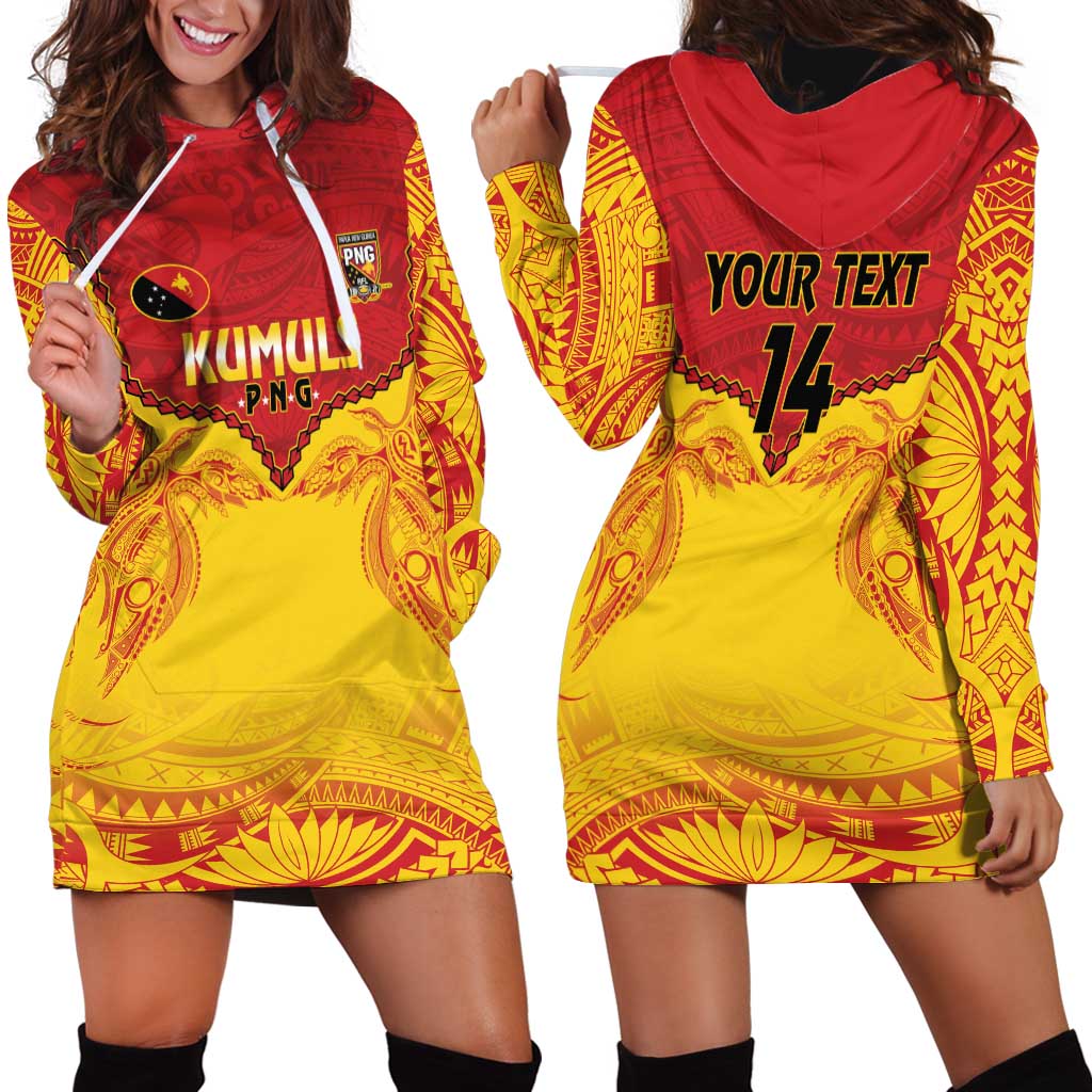 Papua New Guinea Rugby Custom Hoodie Dress Go Kumuls PNG - Polynesian Pattern LT14 - Polynesian Pride