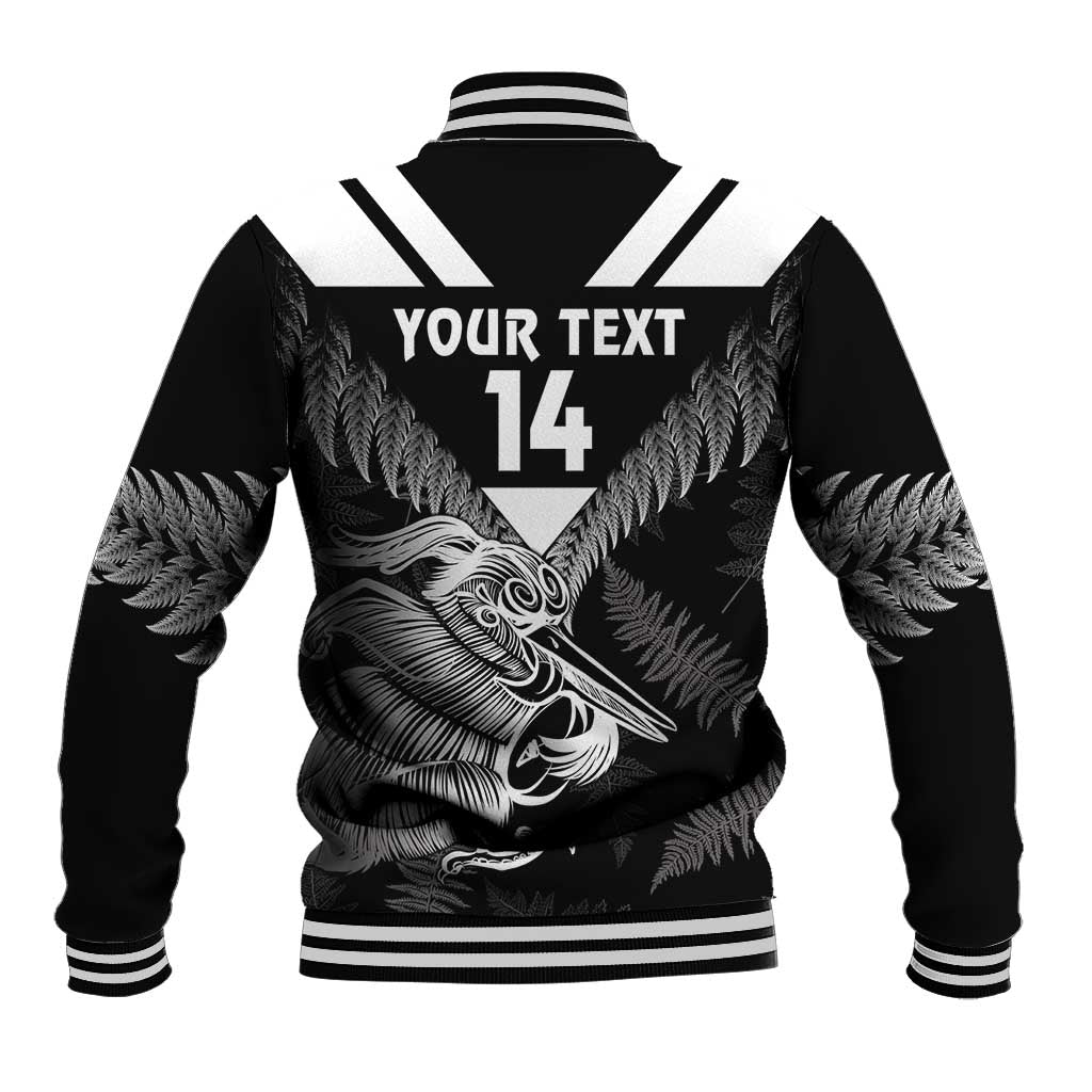 Aotearoa Silver Fern Rugby Custom Baseball Jacket 2024 Go Kiwi