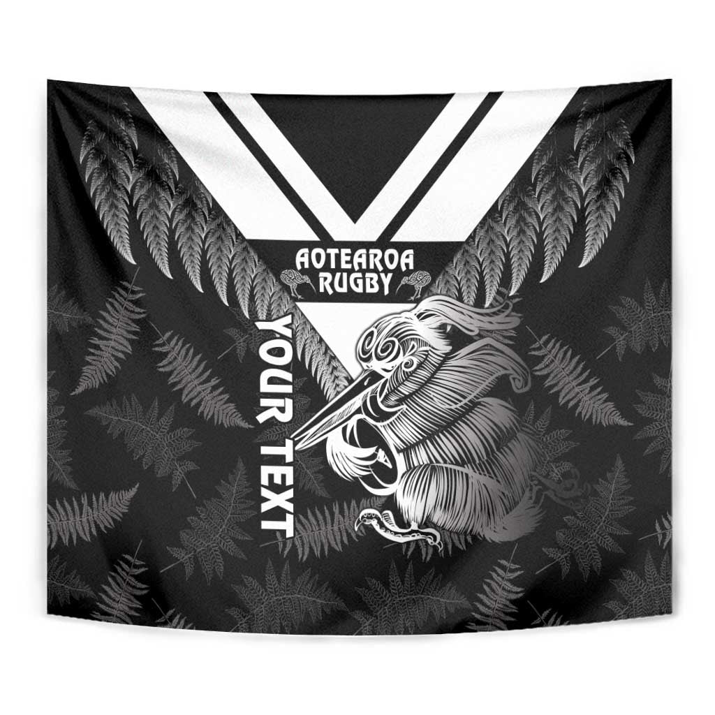 Aotearoa Silver Fern Rugby Custom Tapestry 2024 Go Kiwi
