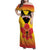 Orchids PNG Rugby Custom Family Matching Off Shoulder Maxi Dress and Hawaiian Shirt Go Champions Papua New Guinea