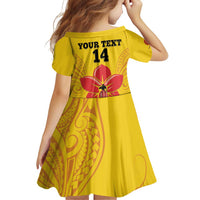 Orchids PNG Rugby Custom Family Matching Puletasi and Hawaiian Shirt Go Champions Papua New Guinea