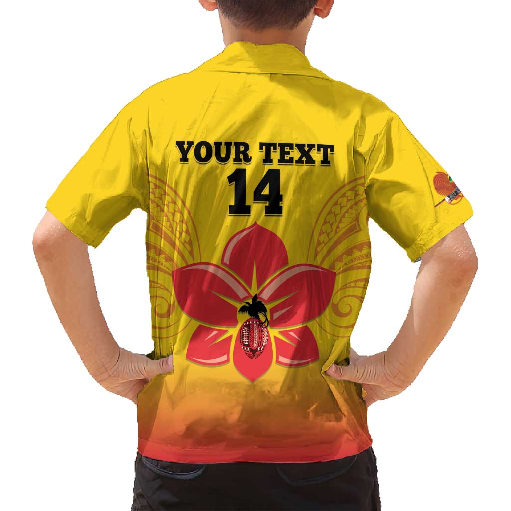 Orchids PNG Rugby Custom Family Matching Tank Maxi Dress and Hawaiian Shirt Go Champions Papua New Guinea LT14 - Polynesian Pride