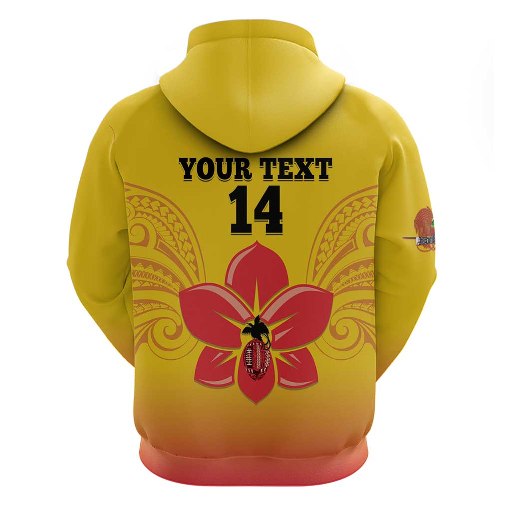 Orchids PNG Rugby Custom Hoodie Go Champions Papua New Guinea LT14 - Polynesian Pride