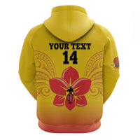 Orchids PNG Rugby Custom Hoodie Go Champions Papua New Guinea LT14 - Polynesian Pride