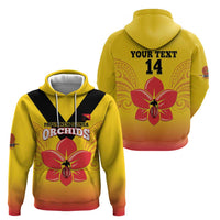 Orchids PNG Rugby Custom Hoodie Go Champions Papua New Guinea LT14 - Polynesian Pride
