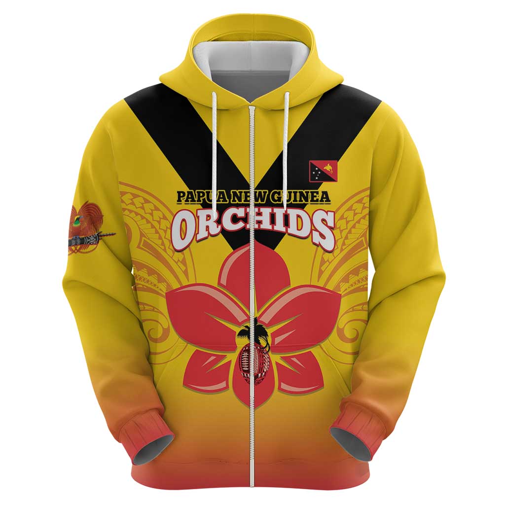 Orchids PNG Rugby Custom Hoodie Go Champions Papua New Guinea LT14 - Polynesian Pride