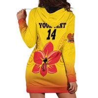 Orchids PNG Rugby Custom Hoodie Dress Go Champions Papua New Guinea LT14 - Polynesian Pride