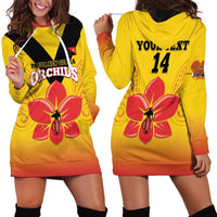 Orchids PNG Rugby Custom Hoodie Dress Go Champions Papua New Guinea LT14 - Polynesian Pride