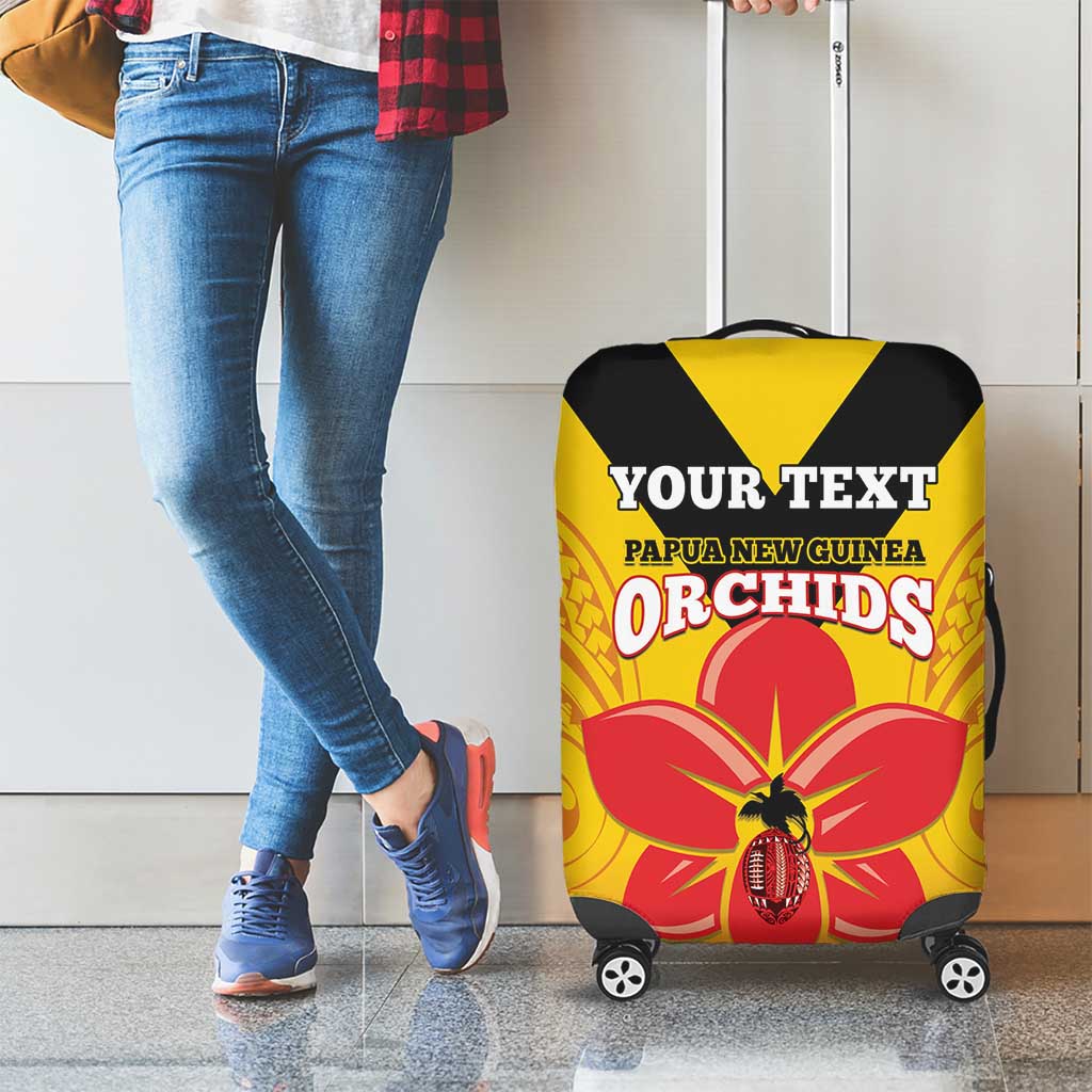 Orchids PNG Rugby Custom Luggage Cover Go Champions Papua New Guinea LT14 - Polynesian Pride