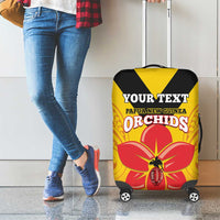 Orchids PNG Rugby Custom Luggage Cover Go Champions Papua New Guinea LT14 - Polynesian Pride