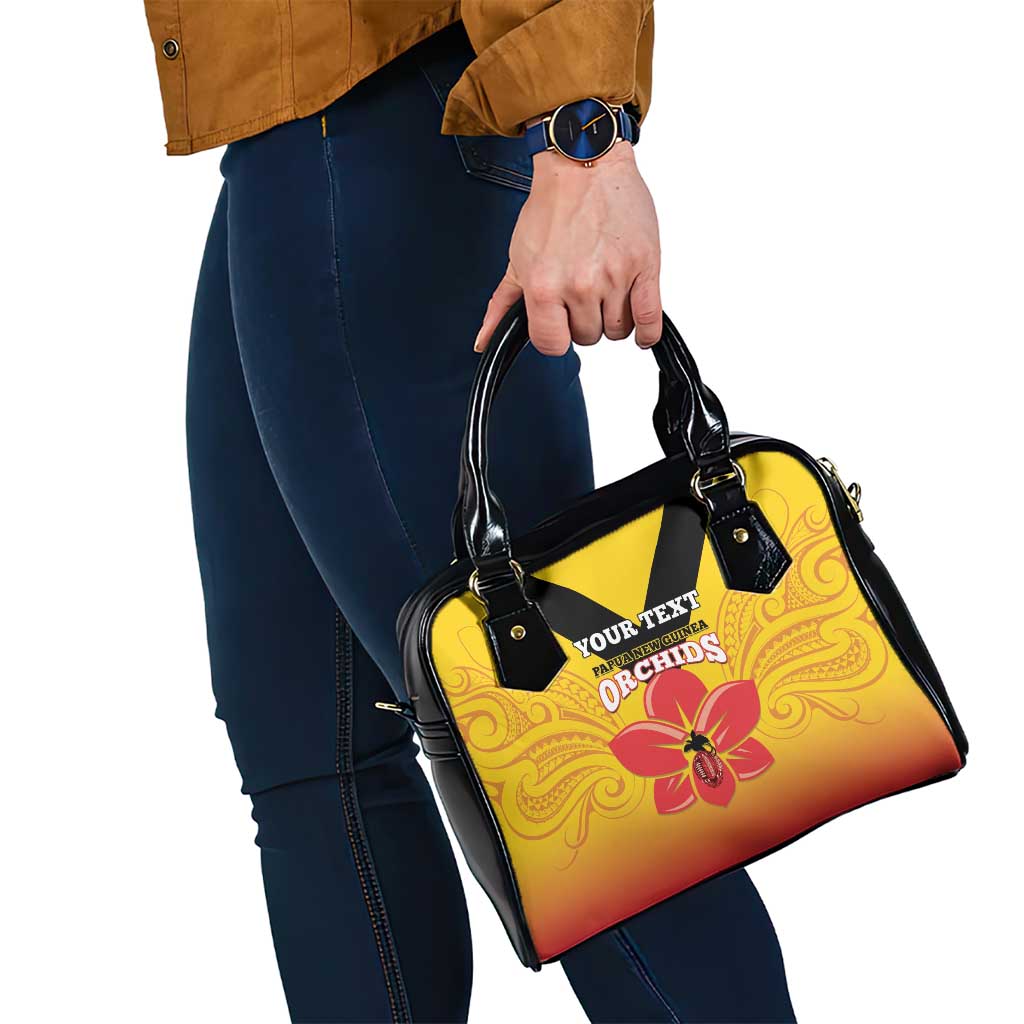 Orchids PNG Rugby Custom Shoulder Handbag Go Champions Papua New Guinea LT14 - Polynesian Pride