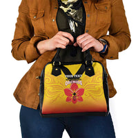 Orchids PNG Rugby Custom Shoulder Handbag Go Champions Papua New Guinea LT14 - Polynesian Pride