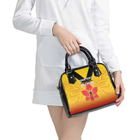 Orchids PNG Rugby Custom Shoulder Handbag Go Champions Papua New Guinea LT14 - Polynesian Pride