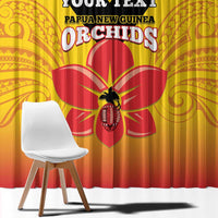 Orchids PNG Rugby Custom Window Curtain Go Champions Papua New Guinea
