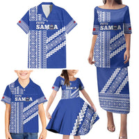 Fetu Samoa Rugby Custom Family Matching Puletasi and Hawaiian Shirt Siapo Pattern - Sporty Style