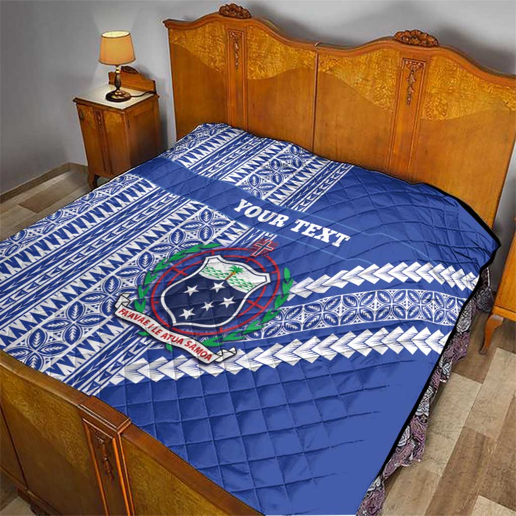 Fetu Samoa Rugby Custom Quilt Siapo Pattern - Sporty Style LT14 - Polynesian Pride