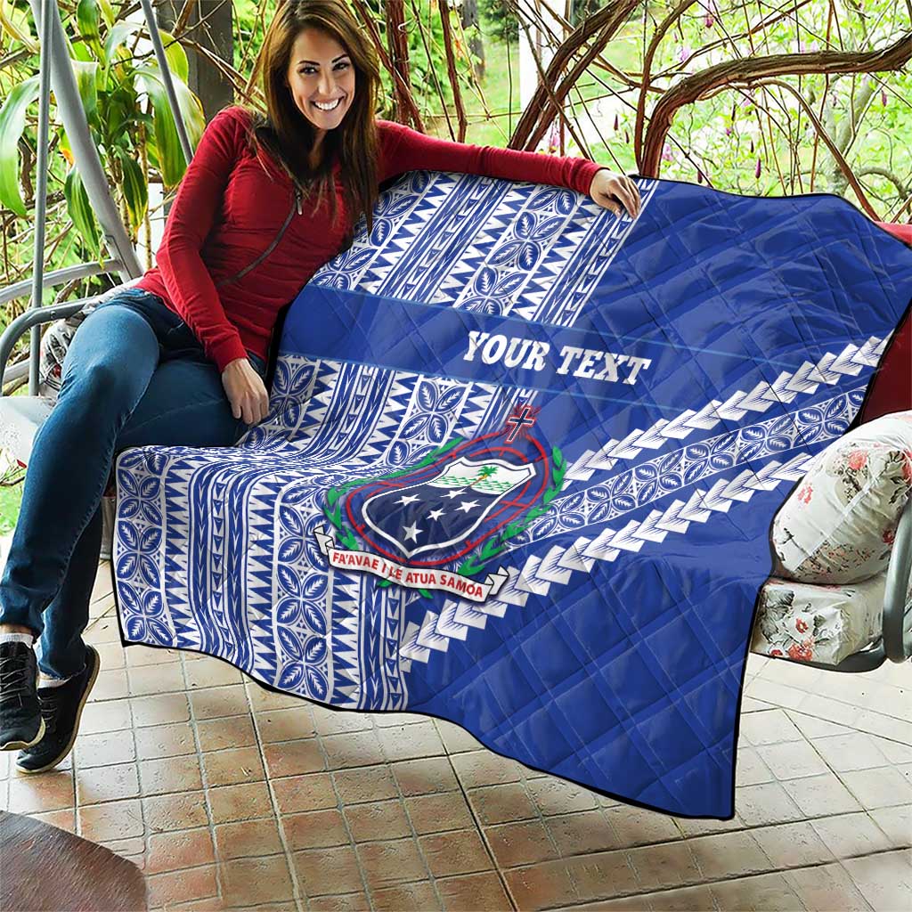 Fetu Samoa Rugby Custom Quilt Siapo Pattern - Sporty Style LT14 - Polynesian Pride