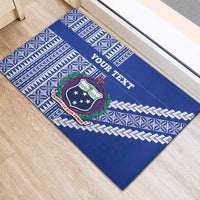 Fetu Samoa Rugby Custom Rubber Doormat Siapo Pattern - Sporty Style LT14 - Polynesian Pride